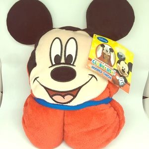 Mickey Mouse fleece hooded throw blanket